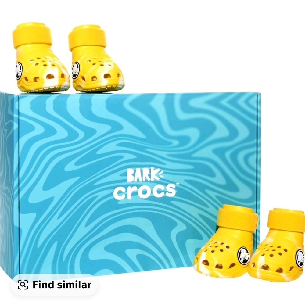 *NEW* Bark Box Dog Crocs - Yelkow - Small